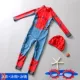 Áo tắm cho trẻ em áo tắm dài tay cho bé trai áo tắm Siamese Spider-Man áo tắm chống nắng bên bờ biển ấm - Bộ đồ bơi của Kid