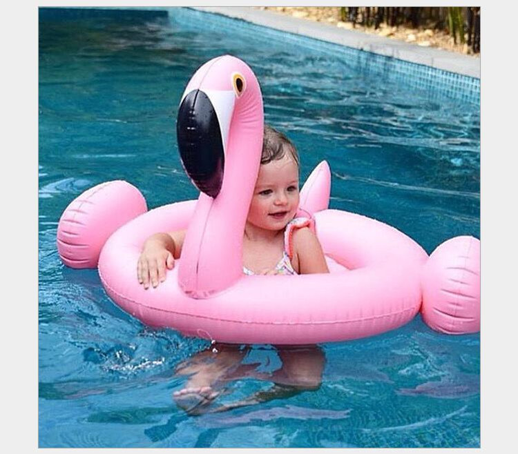 Vòng bơi cho trẻ em phao bơi flamingo chỗ ngồi cho trẻ sơ sinh bơi vòng 0-3 tuổi phao bơi cho bé