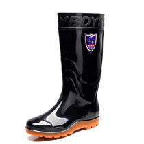 Deep tube rain boots rain shoes mens high tube short tube rain boots plus cotton warm non-slip rain boots overshoes large size rain boots 46