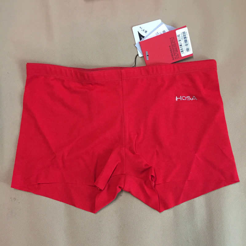 hosa Haosha underwear boxer panties seamless ladies big red auspicious mid-waist cotton breathable 116621208