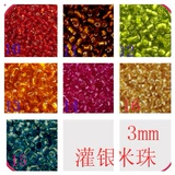 Бусины ручной работы, аксессуар, аксессуары, 3мм, 20 грамм