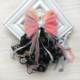 Детский парик, аксессуар для волос, кудрявый милый хвостик, заколка для волос с бантиком для принцессы