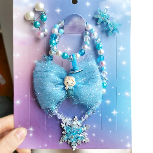 Детская пони для принцессы, ожерелье и браслет из жемчуга, детское кольцо, аксессуар, подарок на день рождения