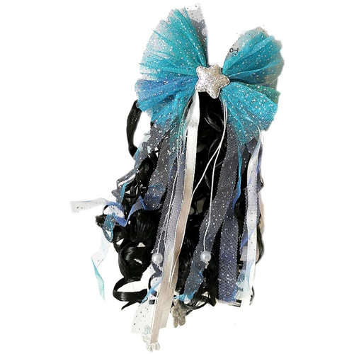 Детский парик, аксессуар для волос, кудрявый милый хвостик, заколка для волос с бантиком для принцессы