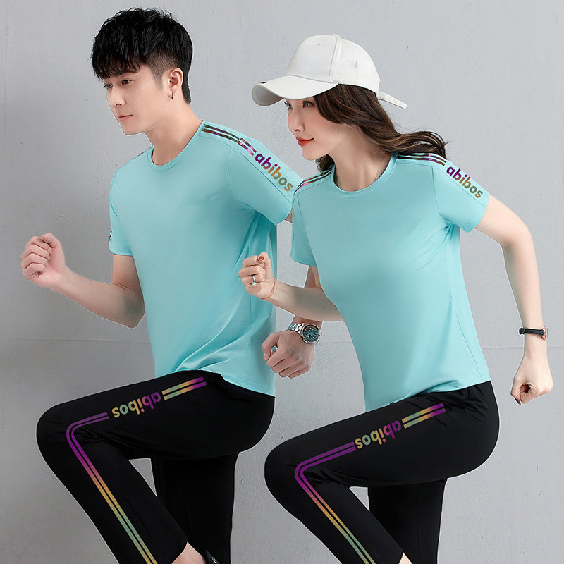 361 lovers sports suit for men and women Jordan NoSummer's short sleeve T-shirt long pants running suit casual suit sportswear 
