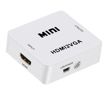 Mini HDMI to VGA high definition converter computer HDMI to VGA with audio and video converter 1080p