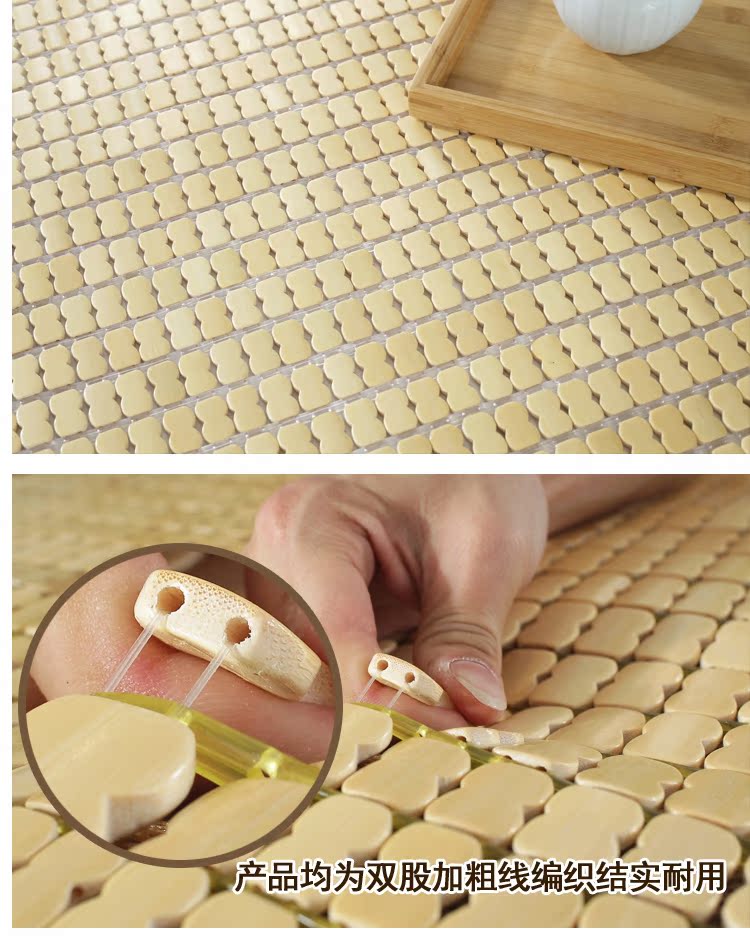 Cacbonat mạt chược mat Mahjong ghế 1.5m1.80 m 1,2 m giường ký túc xá sinh viên có thể gập lại mat mat - Thảm mùa hè chiếu truc