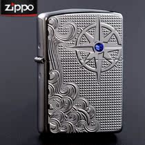American zippo Sesame Oil Lighter Armor Mirror Nautical Compass Star Night Sail 28809