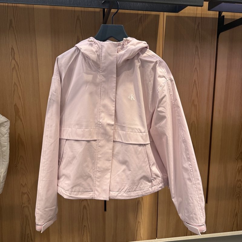 Ck Jeans25 New Autumn and Winter Women's Water-Repellent Drawstring Hooded Jacket 47E517G Ck Jeans25 New Autumn and Winter Women's Water-Repellent Drawstring Hooded Jacket 47E517G