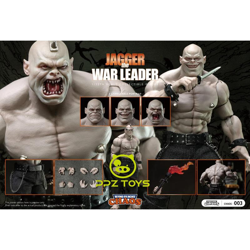 Chaos No.003 1/12 Action Figure Holy War Leader Gagar Mutant Leader in Stock