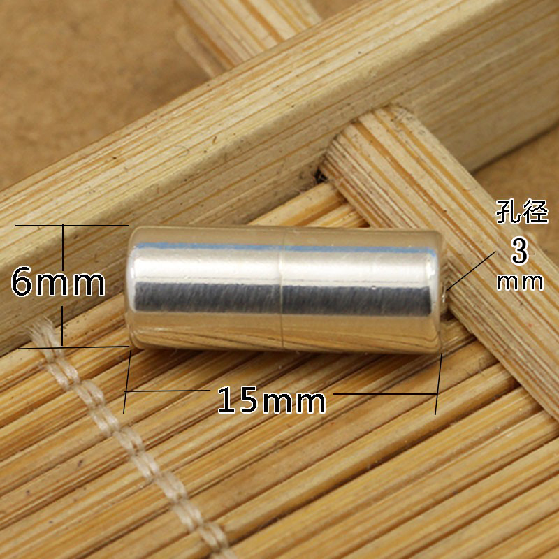 925 Silver Clasp 3mm Hole Diameter Spiral Clasp Screw Clasp Necklace Bracelet Clasp Leather Cord Connector Clasp Accessories
