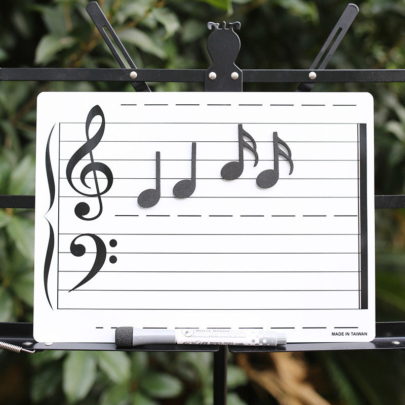 Made in Taiwan Pentagram Whiteboard Set Magnetic Note Teaching Aids Home Piano Music Theory Interactive Teaching Practice Board