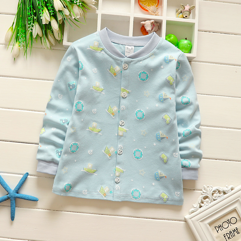 Quần áo trẻ em áo mới mùa xuân và mùa thu Phiên bản Hàn Quốc của trẻ em áo cotton trẻ em áo len trẻ em mùa thu quan ao tre em