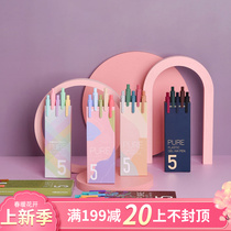 KACO Candy Color Frosted by Action Water Pen Colour Colored Pen 0 5mm Little Qing New Hand Tent Notes With Suit