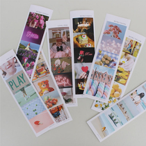 gentlewave Korean stationery ins wind hand account stickers Cute cat landscape hand account stickers decorative stickers