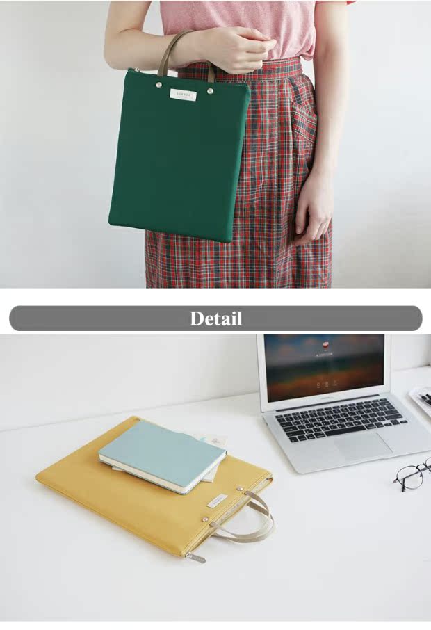 Hàn Quốc làm việc trực tiếp rắn gió đại học tài liệu túi túi máy tính xách tay tablet gói hướng dẫn máy tính túi - Phụ kiện máy tính bảng ốp ipad pro