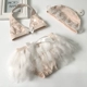 Đồ bơi cho trẻ em gái Cô gái Hàn Quốc Đồ bơi mùa xuân nóng bỏng Baby Baby Siamese Bikini Split Princess Dress