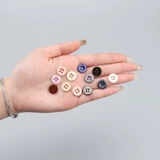 Керамические пуговицы PINGGUOWU, аксессуары для одежды, круглые пуговицы с четырьмя глазами, мужские и женские модные пуговицы для рубашек
