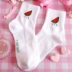 Trái cây dễ thương Nhật Bản Cô gái nhỏ tươi Vớ cotton Đổ mồ hôi Đại học Gió Gió Nữ 28 tất ống chân đá bóng Bít tất nữ
