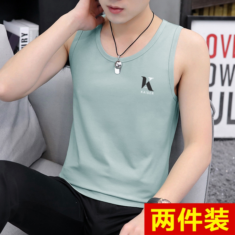 Men's Vest for Summer, Pure Cotton Undershirt, 2026 New Thin Sleeveless Outerwear, Youth Sports Running Tank Top Men's Vest for Summer, Pure Cotton Undershirt, 2026 New Thin Sleeveless Outerwear, Youth Sports Running Tank Top