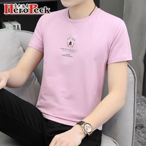 2021 New T-shirt mens short sleeve summer cotton clothes mens top base shirt mens half sleeve casual shirt