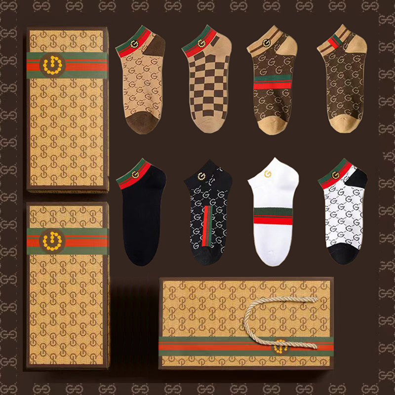 Gift Box Set of Gdad Men's Socks, Pure Cotton, Breathable, Sweat-Absorbent, Odor-Resistant, Sports Short Socks, Low-Cut Shallow Socks Vckv
