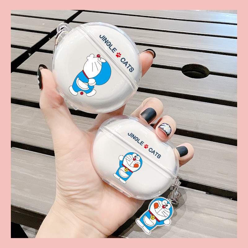 The Gluttony Mouth Ding cat wireless Bluetooth headphone protective casing suitable for Huawei FreeBuds4 anti-fall 4i full package soft shell FreeBuds3 protective sleeve cute cartoon personality wave