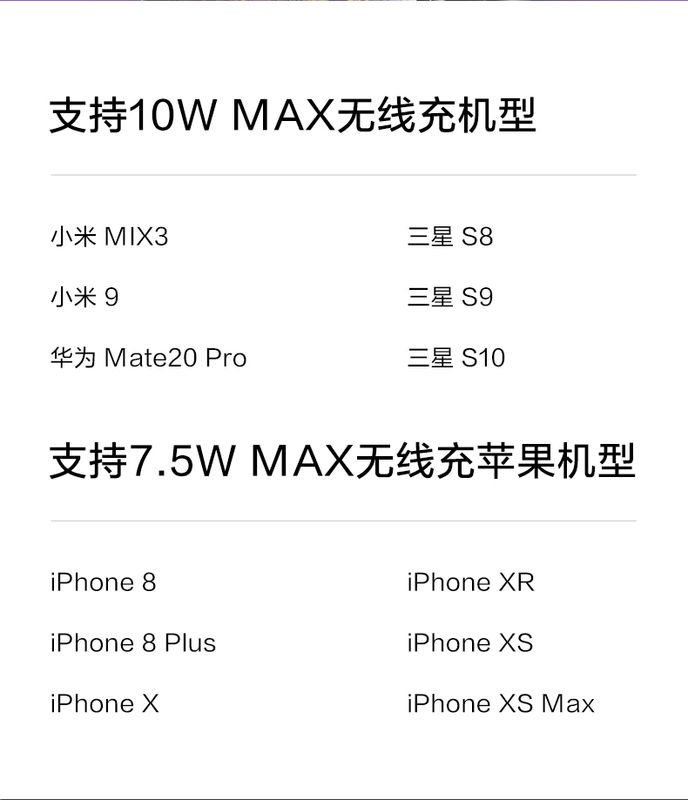 Gạo tím ZMI sạc không dây điện thoại di động 10000QCPD mini xách tay sạc nhanh Huawei táo - Ngân hàng điện thoại di động