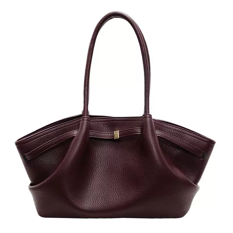 Retro handheld capacious shoulder bag, one-shoulder bag, high-end