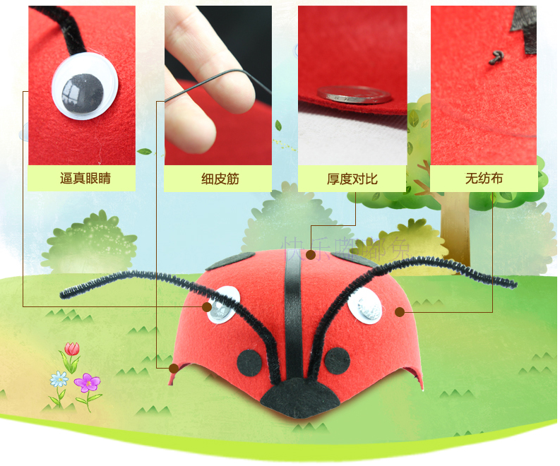 Phim hoạt hình động vật mũ trẻ em người lớn Liuyi biểu diễn COS đạo cụ cung cấp cha mẹ trẻ con thỏ thỏ gấu trúc lợn - Sản phẩm Đảng / Magic / Hiệu suất đồ hóa trang tóc giả