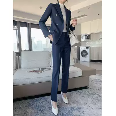 High-end suit suit jacket female Korean spring and autumn professional temperament goddess fan fried street fashion slim suit suit dress