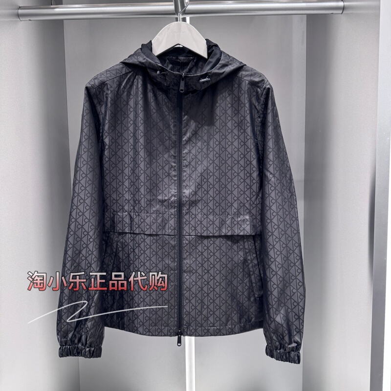 Ck Jeans Genuine Product from the Store, 2026 Autumn Collection, Men's Monogram Full-Print Double-Zip Sports Jacket 4Rh553G Ck Jeans Genuine Product from the Store, 2026 Autumn Collection, Men's Monogram Full-Print Double-Zip Sports Jacket 4Rh553G
