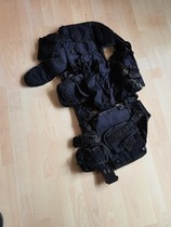 Blue and black Sanda protective vest outdoor camping iron buckle belt CS game one-size-fits-all director vest