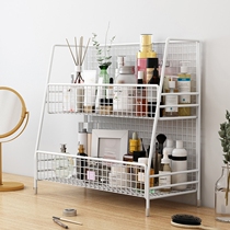 Nordic corner household wrought iron desktop bookshelf desk multi-layer storage simple mini creative