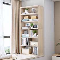 Simple bookcase with door small bookcase multilayer provincial space leaning against wall small book bedroom containing minimalist modern home