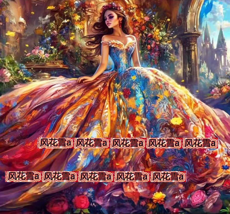 Ultra clear saga format cross stitch redrawing drawings HAE flower skirt Princess flower girl 999 x 935-240 color-Taobao