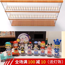 Bubble Matt MOLLY happy train big party series blind box hand-made model dustproof storage cabinet display cabinet
