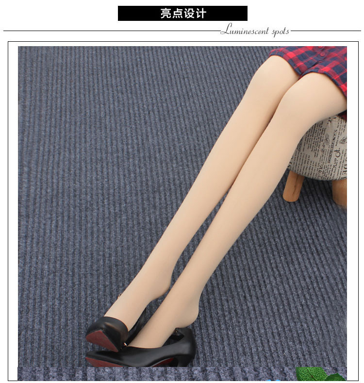 Vớ chống móc lụa pantyhose mùa xuân và mùa thu mô hình chân dày vớ đẹp phần mỏng thịt màu stovepipe vớ nữ thậm chí vớ