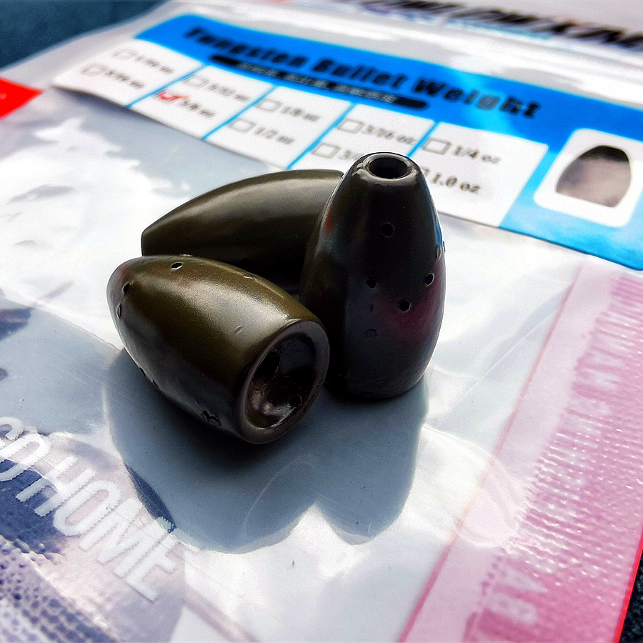 Pumpkin Color Tungsten Steel Bullets Lead Texas Fishing Group Waist Drum Type High Proportion Soft Bait False Bait Lujah Bait Competitive Counterweights-Taobao