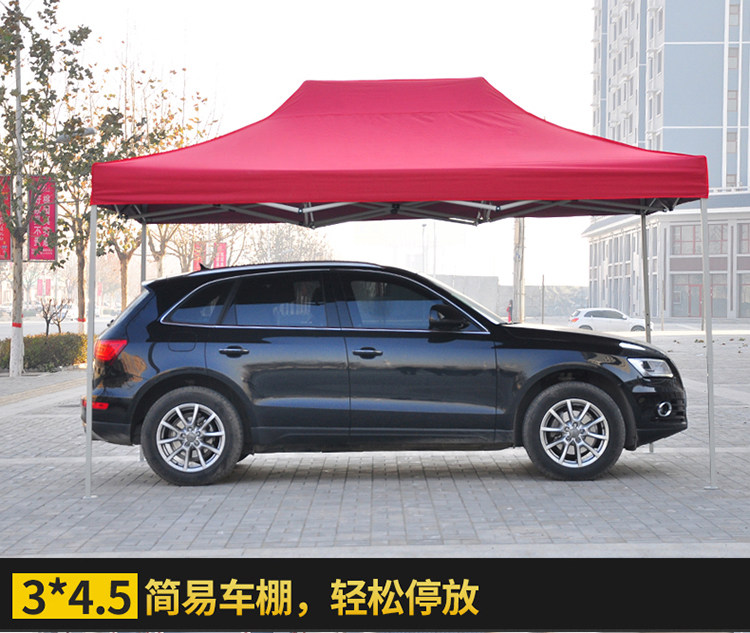 Outdoor Canopy Folding Four Corners Sunshade Telescopic Four Leg Stall Night Market Activities Large Umbrella Canopy Tent Rainproof