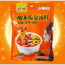 385g bag Mam fruit and vegetable fish hot pot new sour papaya fish seasoning hot pot base