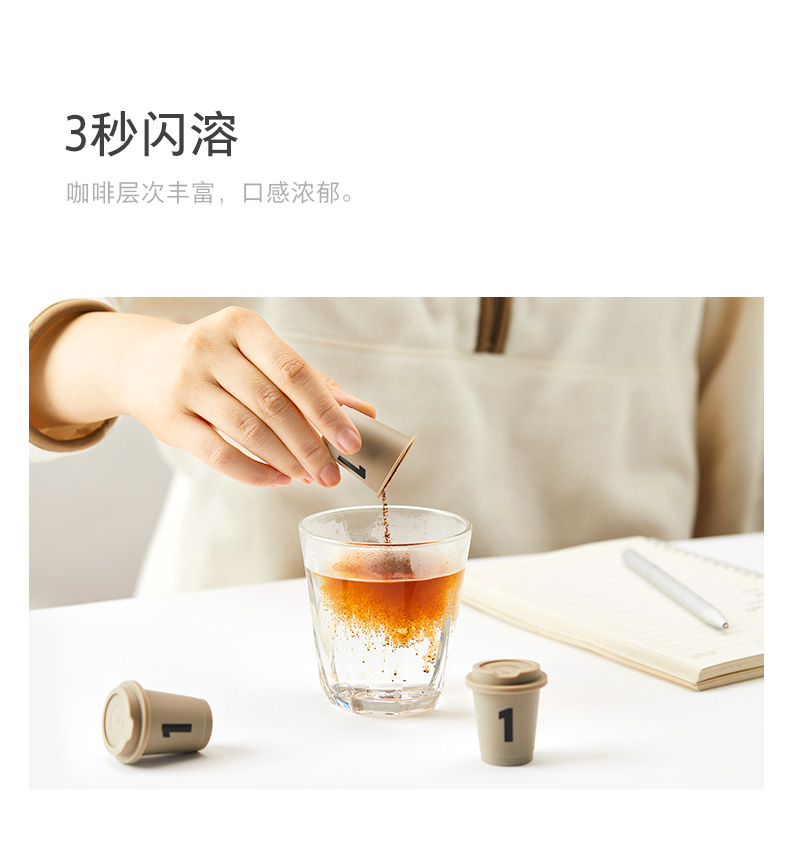 G20峰会选用品牌  金米兰 炭火冰川 即溶美式冻干冷萃咖啡 18粒 图6