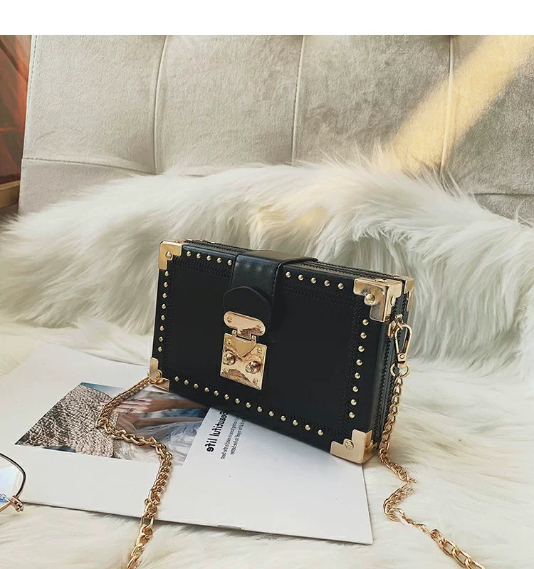 Chic túi nhỏ nữ 2019 mùa đông mới hoang dã túi nhỏ túi vuông nhỏ đeo vai đeo túi điện thoại di động - Túi xách nữ