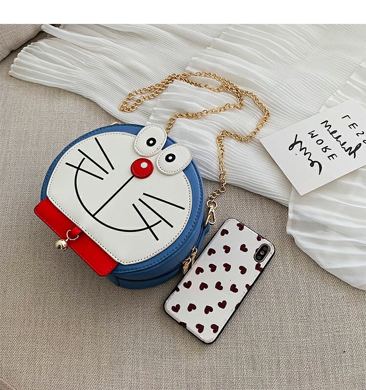Dễ thương phim hoạt hình nhỏ túi tròn cao cấp túi nữ túi mới 2019 mùa hè hoang dã ins chuỗi messenger túi thủy triều - Túi xách nữ túi xách nữ hàn quốc