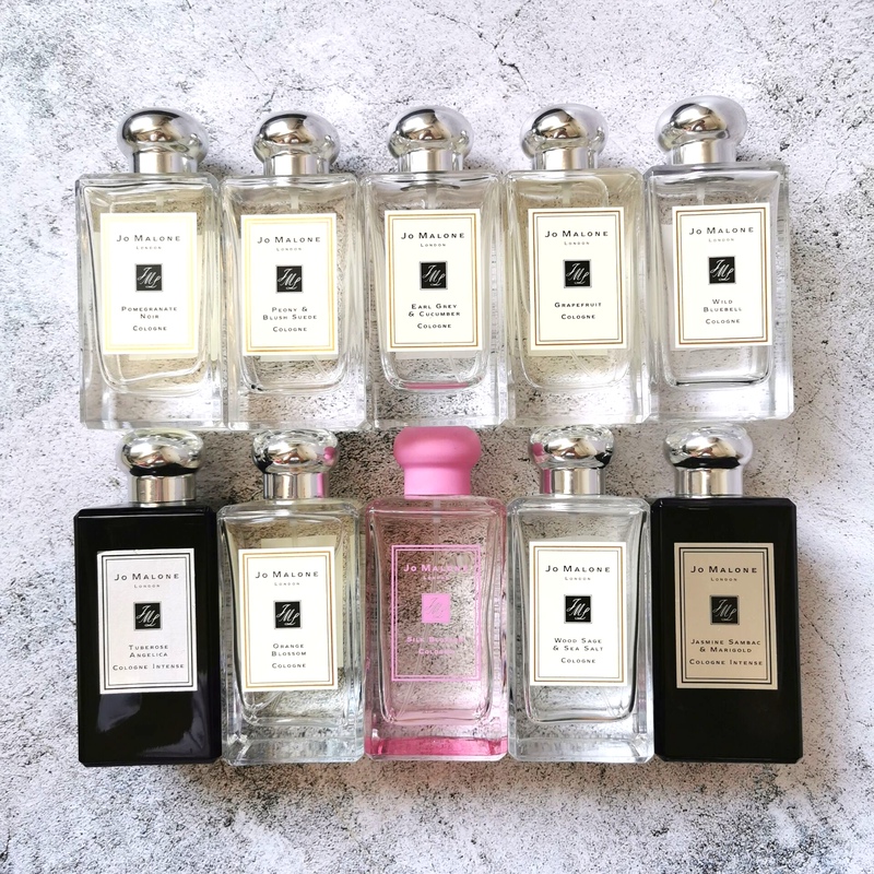 Jo Malone Black Cedar & Juniper Peach Blossom & Honey/Earl Grey & Cucumber/Black Pomegranate Perfume Full Size
