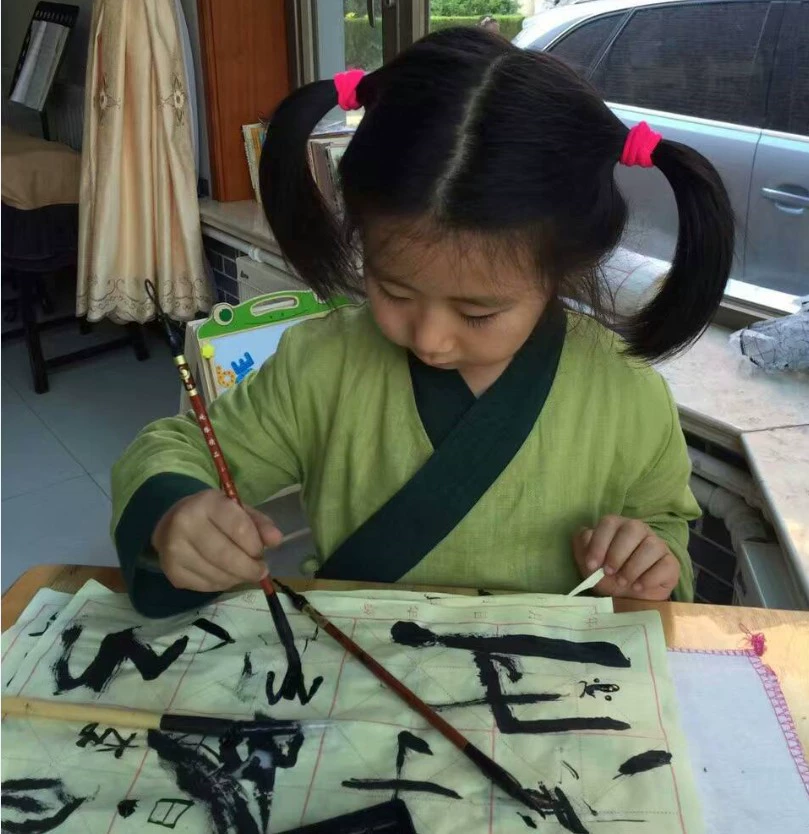 Quần áo nam và nữ Trung Quốc lớp cotton và vải lanh Trường Hanfu Khổng Tử cải tiến đồng phục học sinh Hanfu mùa hè ngắn tay thoáng khí - Đồng phục trường học / tùy chỉnh thực hiện