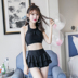 Phiên bản Hàn Quốc của quần short boxer bảo thủ mới chia sẻ quần short tắm nước nóng mùa xuân nữ ngực nhỏ tụ tập backless tắm nước nóng - Bộ đồ bơi hai mảnh 	áo bơi 2 mảnh Bộ đồ bơi hai mảnh