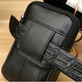 Универсальный кожаный ремень, водонепроницаемый мобильный телефон, поясная сумка, воловья кожа