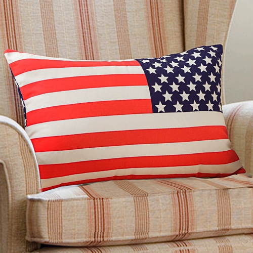 đệm ghế sofa phòng nhà sống gối Mỹ Mỹ, châu Âu và Hoa Kỳ cờ Union Jack Anh kiểu gối mà không có lõi-vỏ - Trở lại đệm / Bolsters