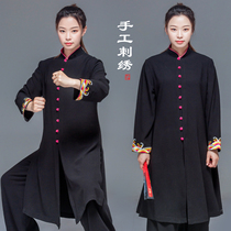 2022 New tai chi suits flagship store Taijiquan Martial Arts Merit Women Embroidery High-end Floating Comfort Martial Arts Performance Suit